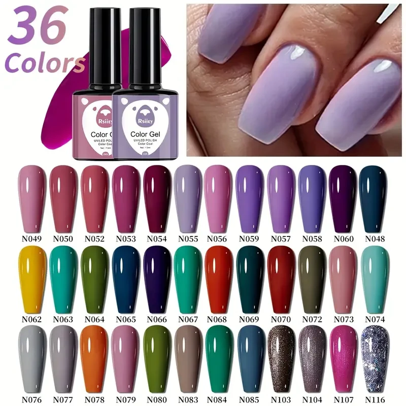 36-Color Gel Nail Polish Set