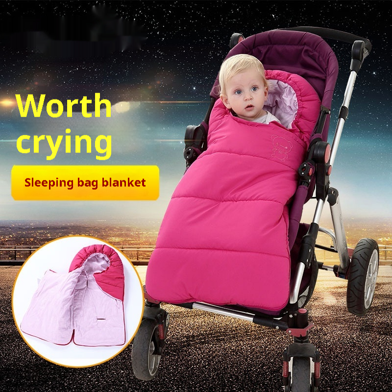 Baby Go Out Swaddling Quilt Sleeping Bag Autumn And Winter Newborn