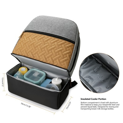 Maternal And Child Travel Mummy Outdoor Dining Baby Food Supplement Fresh-keeping Insulated Backpack