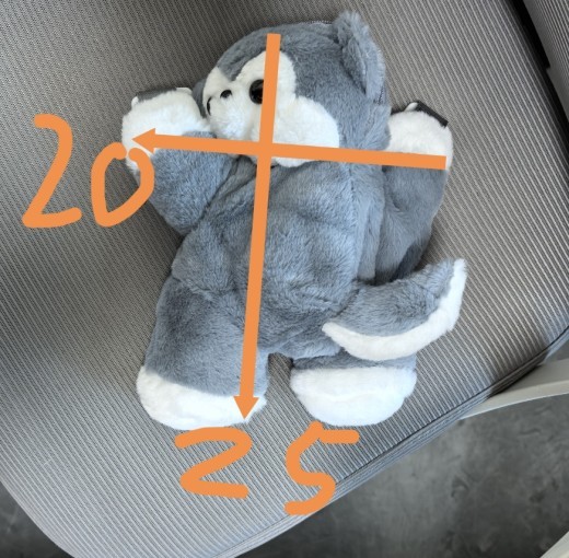 Cute Plush Doll Husky Backpack