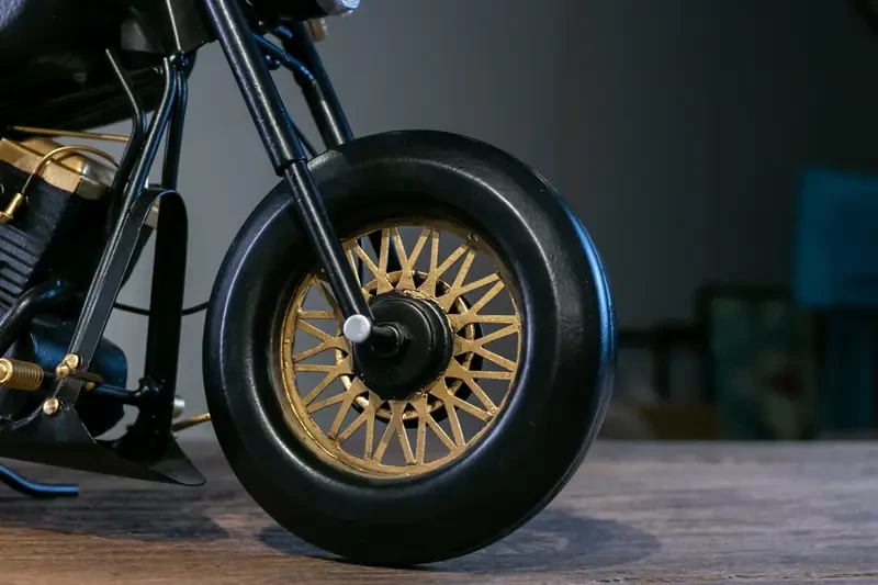 1pc Vintage Style Handcrafted Iron Motorcycle Model