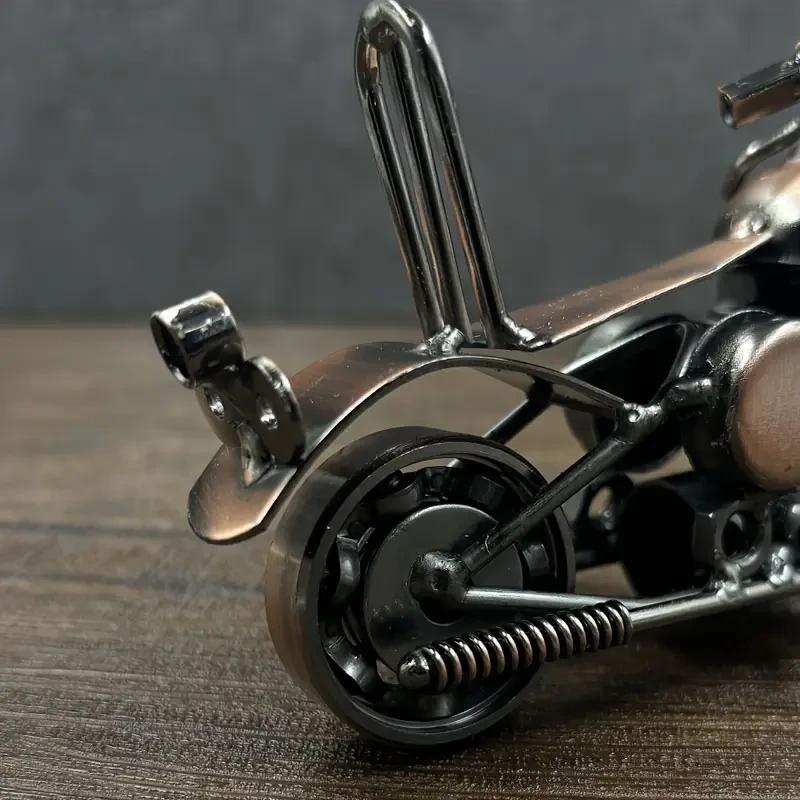 Vintage Iron Motorcycle Model Ornament