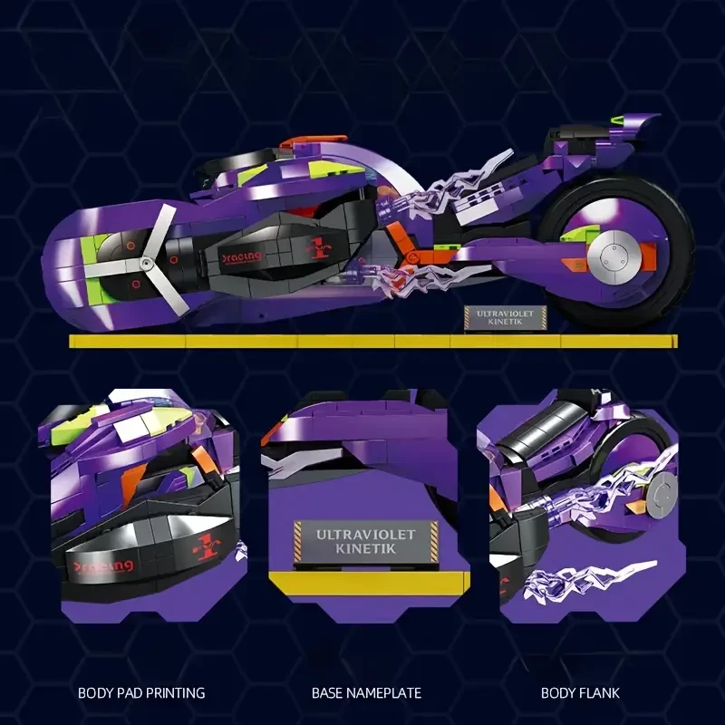 1522pcs - Speed Iron Cavalry Series Building Block Toy Set, Made of ABS Material