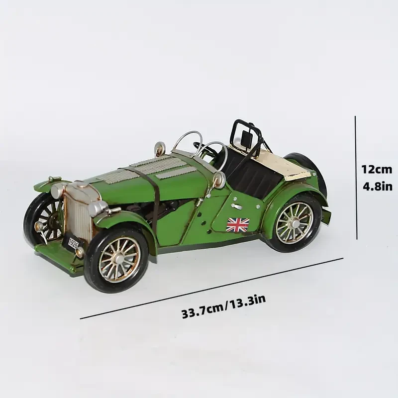 Vintage Green Iron Classic Car Model Collectible