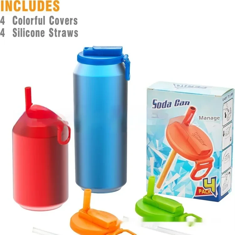 Reusable Soda Can Lid with Straw: Keep Your Drinks Fresh and Spill-Free