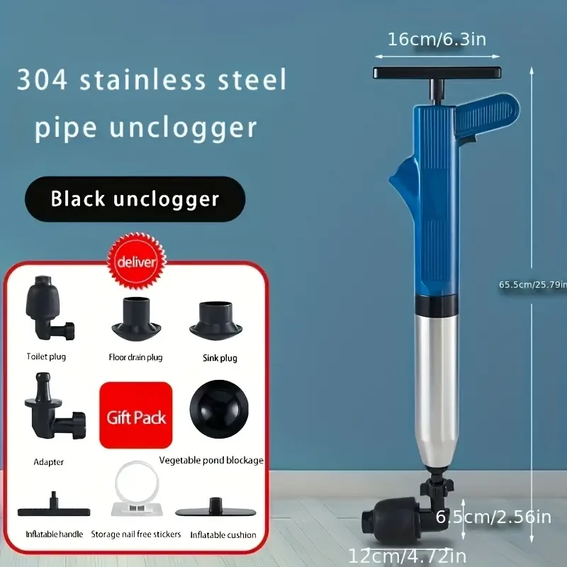 Universal Toilet Auger - Drain Unclogging Tool For Bathrooms And Kitchens, Powerful Pipe Rescuer For Home Use, Effective Toilet Clog Remover And Drain Cleaner