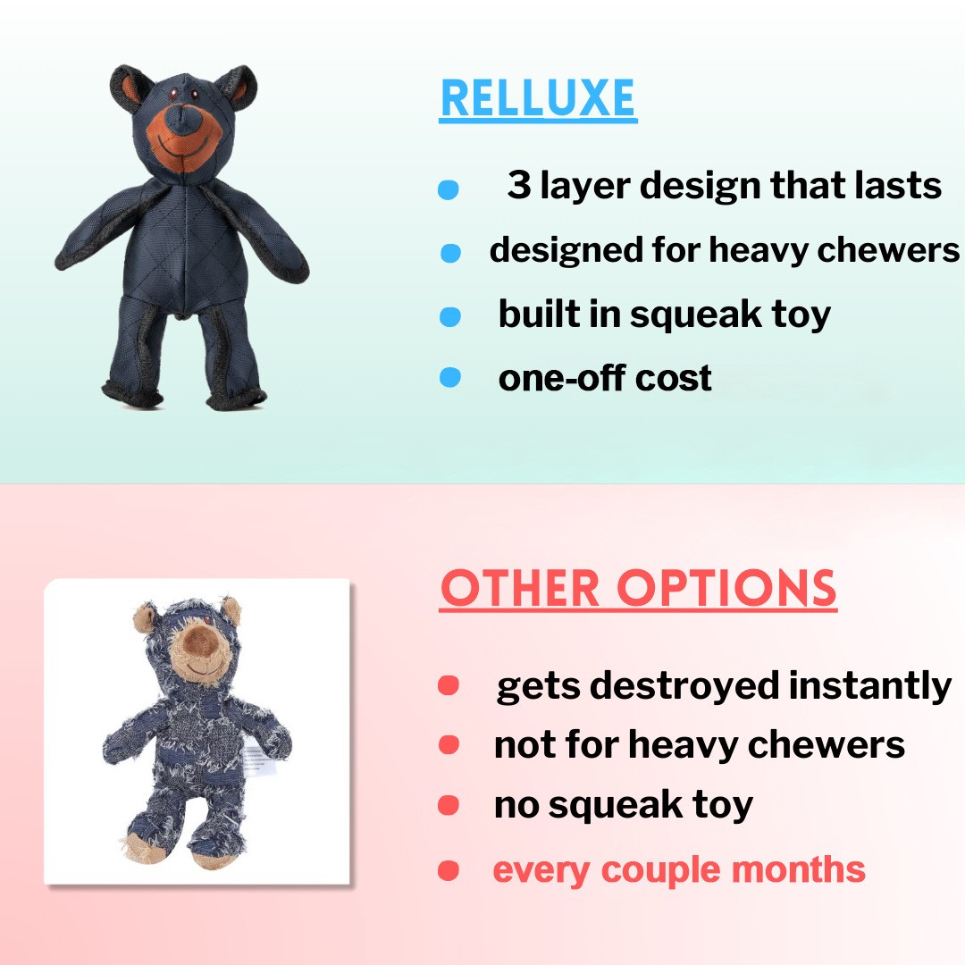 Indestructible Bear Dog Toy