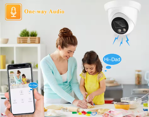 New 4K 8MP IP Camera Audio Outdoor