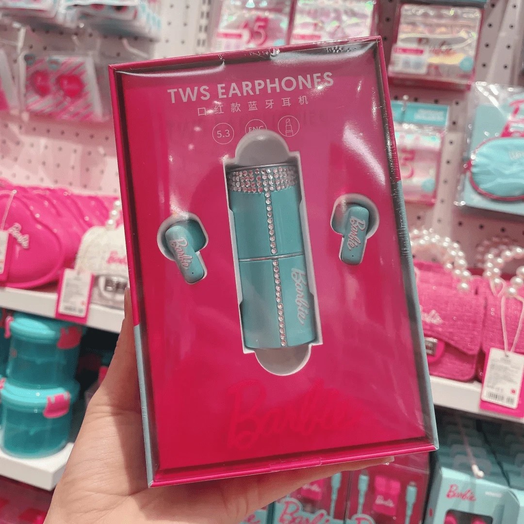 Genuine MINISO Barbie Series TWS Bluetooth Headphones Pink Cute Creative Handbag Shape In-Ear Earplugs, Ideal Girls Holiday Gift