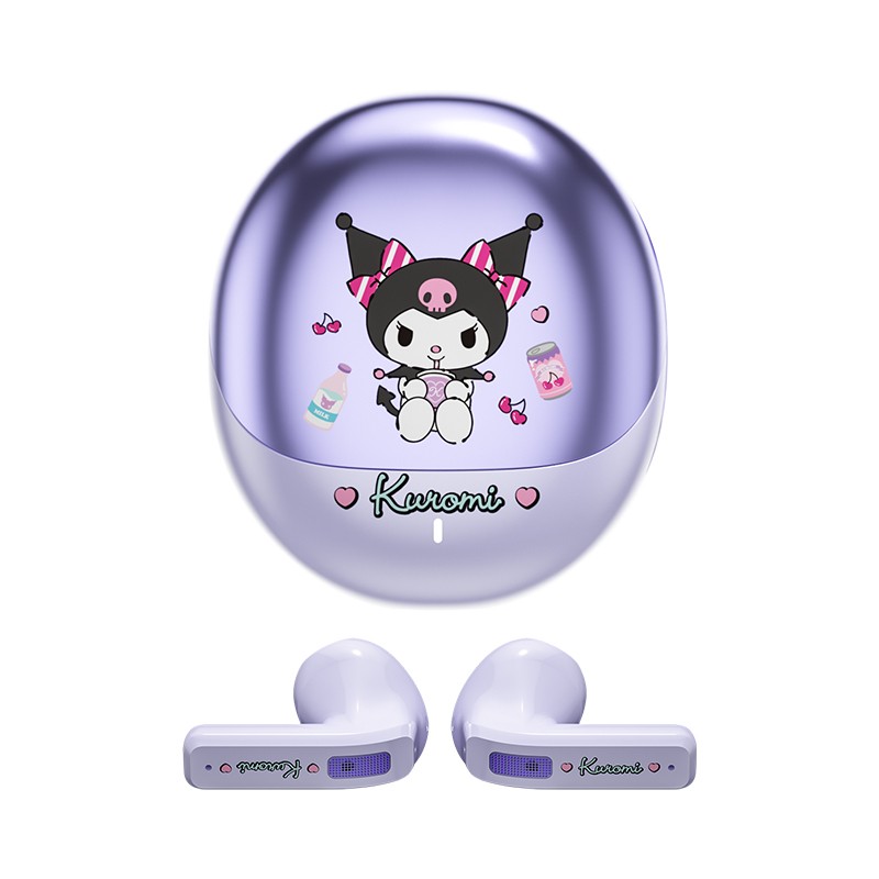 Miniso Sanrio BL02 Wireless Bluetooth 5.4 Earphones Touch Control HD Call Earbuds with LED, Long Endurance Music Headphones, Cute Design