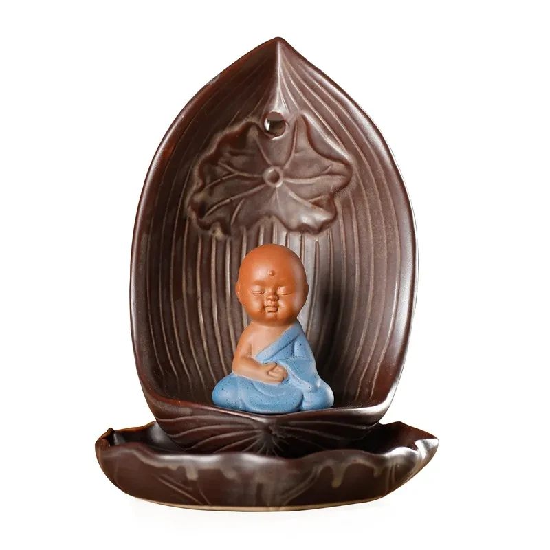 Ceramic Crafts Incense Road Zisha Little Monk Incense Burner