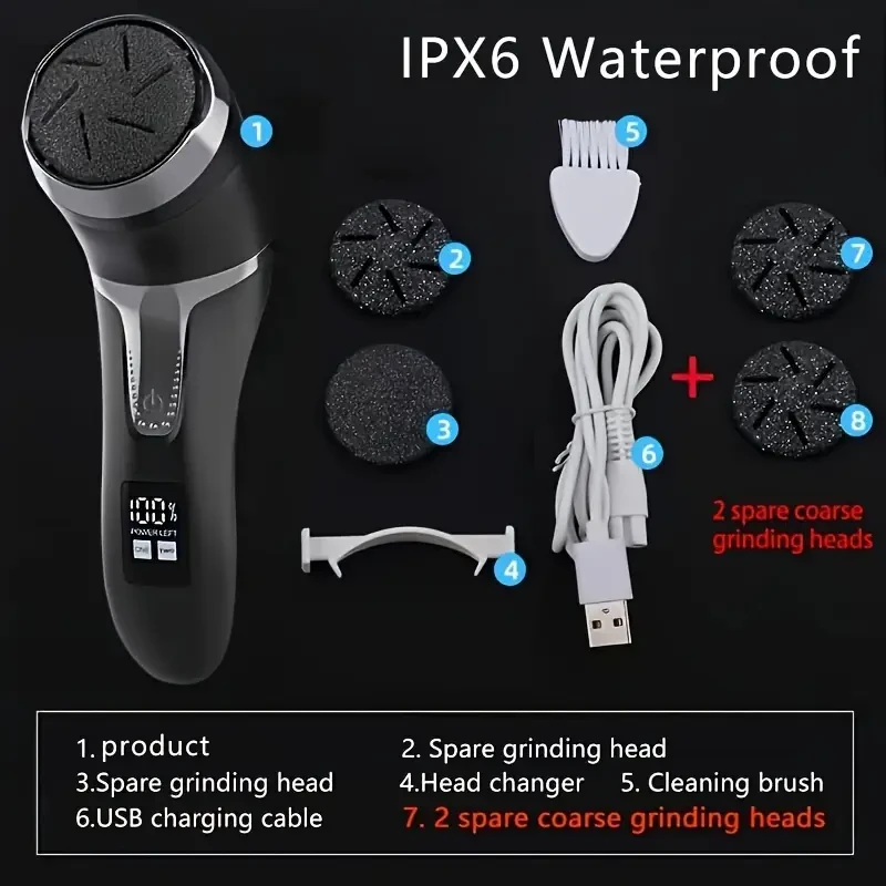 Rechargeable Electric Foot File for Callus Removal