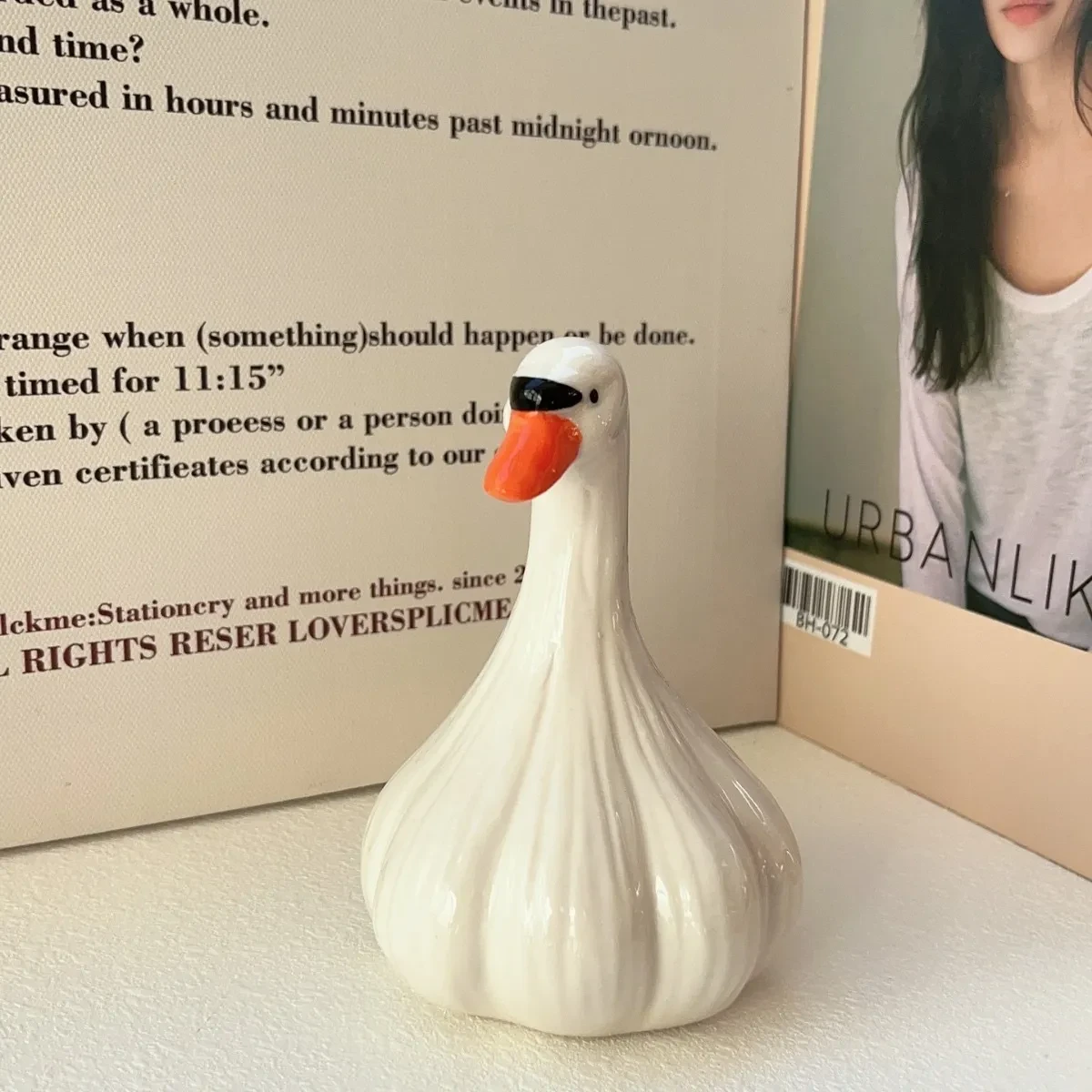 Creative Ceramic Duck Healing Desktop Ornaments