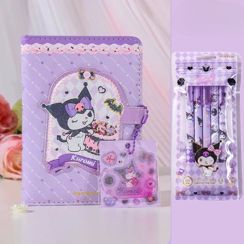 Sanrio Miniso Notebook with Pen Set High Quality Kawaii Stationery featuring My Melody for School Students and Girls