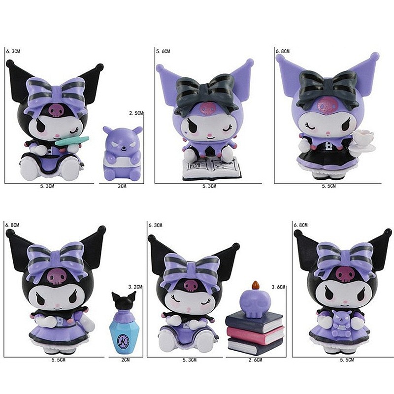 MINISO Mystery Box Kuromi Magic Series Doll Collection Kawaii Halloween Birthday Gift, Desk Decoration, Blind Anime Figure