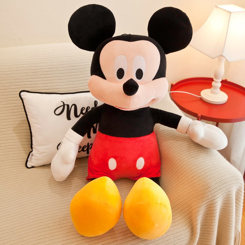 35cm Disney Mickey Mouse Plush Toys Kawaii Anime Mickey Minnie Stuffed Plush Models, Decoration Dolls for Kids, Birthday Gift