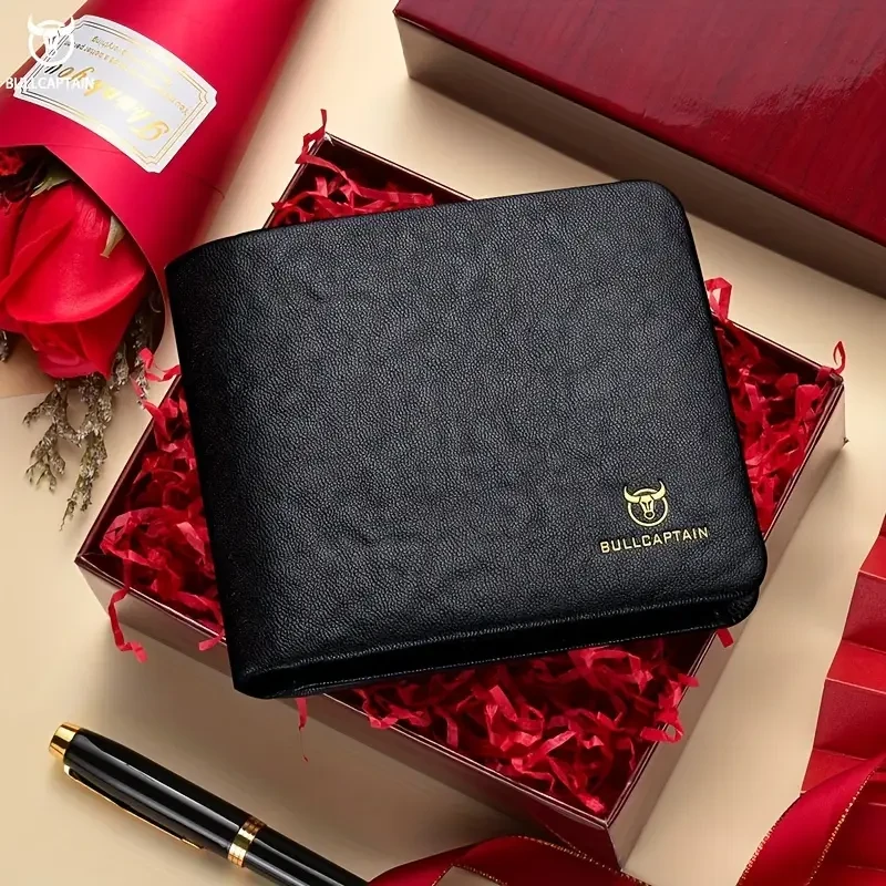 BULL CAPTAIN Genuine Leather Men's Wallet