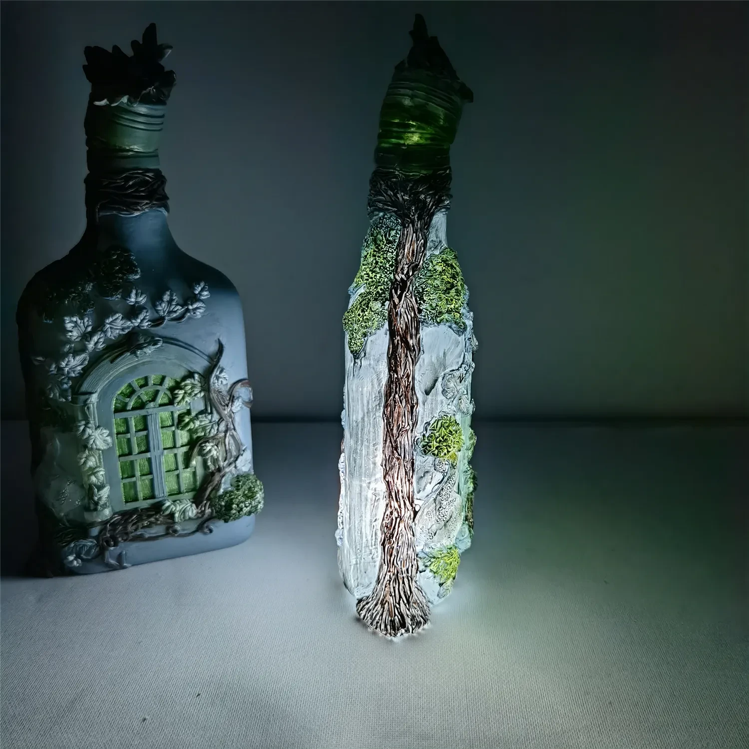 Luminous Wine Bottle Home Garden Decoration Resin Crafts
