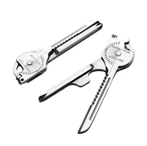 Keychain Tool Compact Multifunctional Keychain Gadget with Screwdriver Bottle Opener Emergency Tool