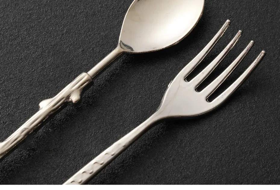 European Cutlery 6 Set Fruit Fork Retro Decoration