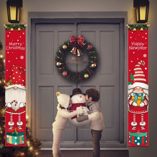 Christmas Decorations Couple Faceless Doll Pillow Gift Couplet