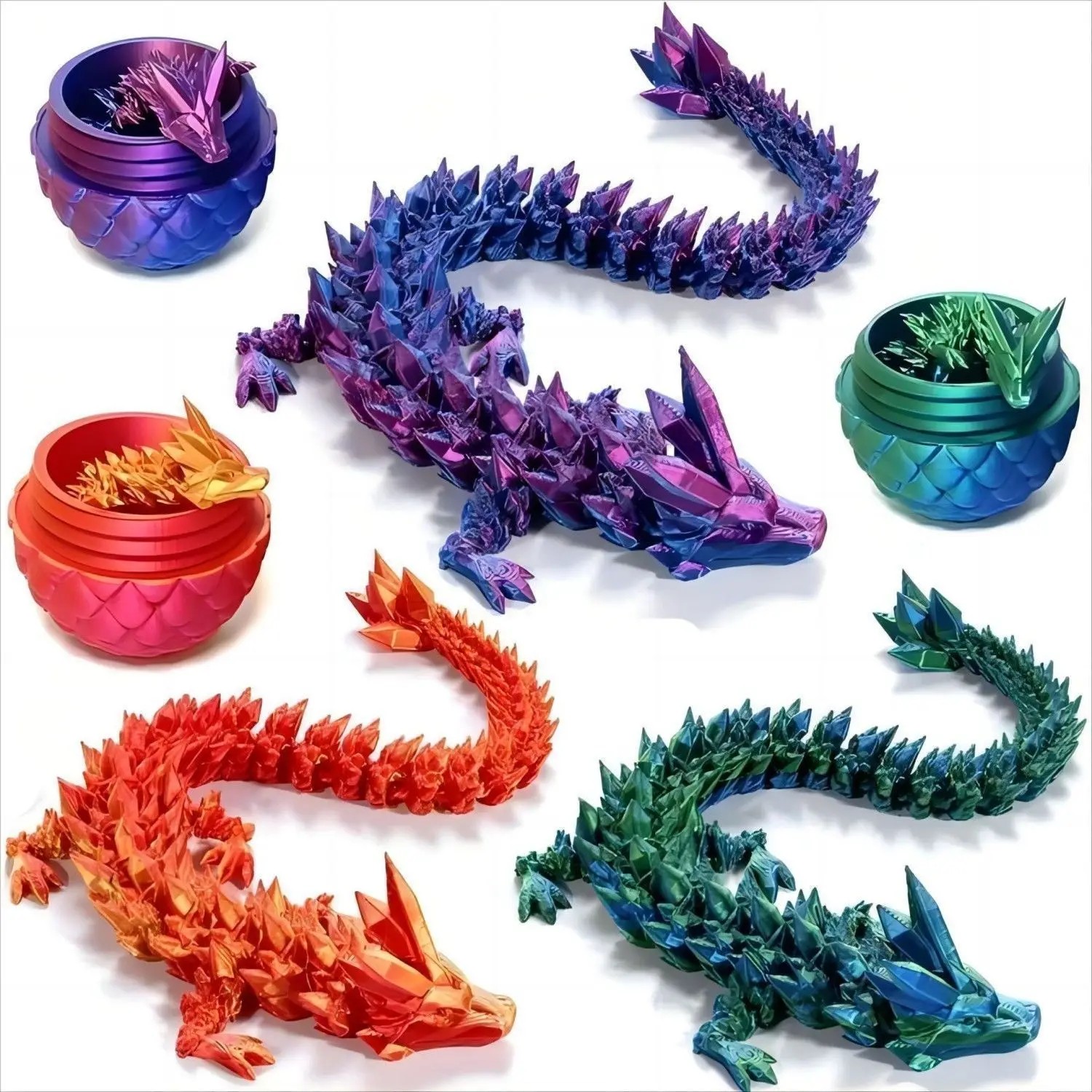 Creative Decompression Dragon Egg Chameleon Pendulum