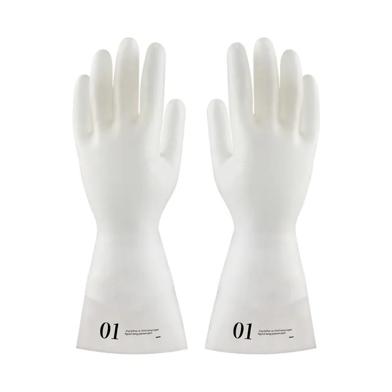 Thickened Nitrile Rubber Gloves - Acid & Alkali Resistant, Anti-Slip, Latex-Free