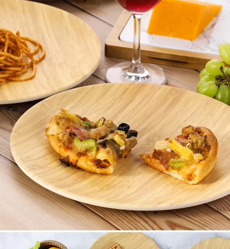Creative wooden meal tray tray tea tray saucer