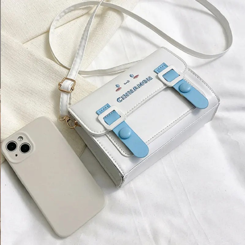 MINISO Disney Sanrio Hello Kitty Cinnamoroll Anime Shoulder Bag Kawaii Cute Cartoon Backpack for Girls, Ideal Gift