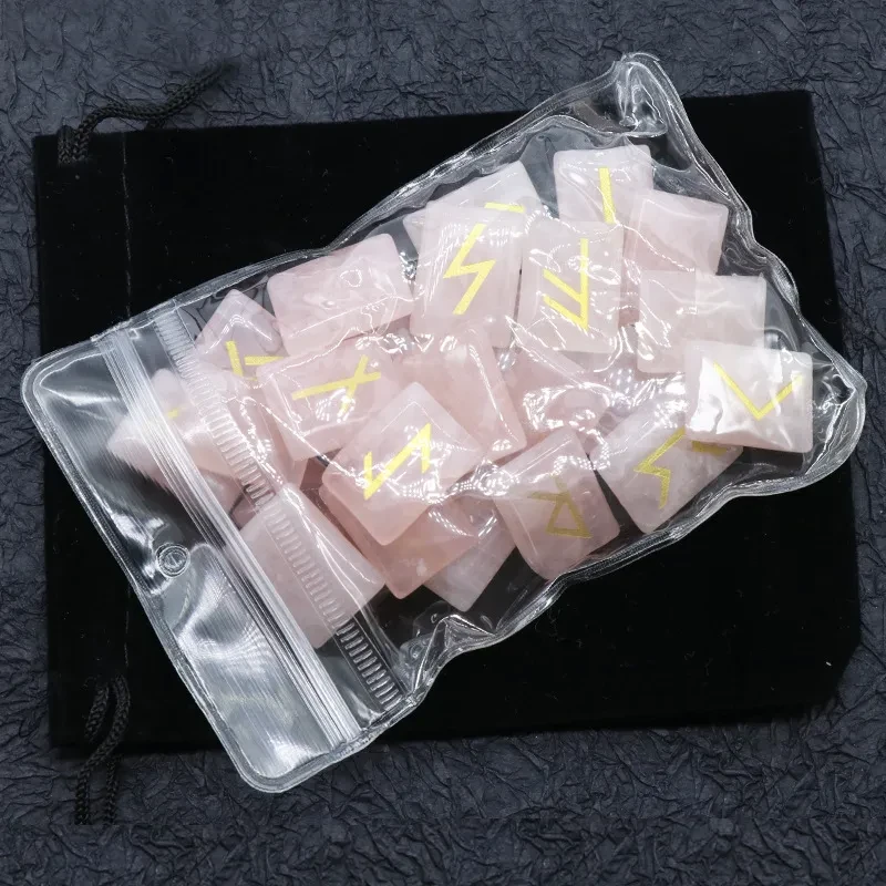 Runic Divination, Fortune-Telling Stone, Carved Semi-Precious Stone, Craft Decoration