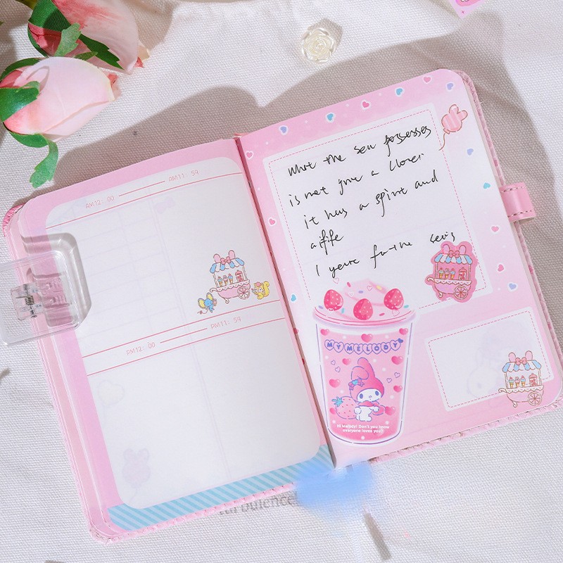 Sanrio Miniso Notebook with Pen Set  High Quality Kawaii Stationery featuring My Melody for School Students and Girls