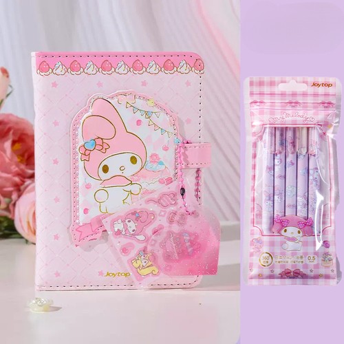 Sanrio Miniso Notebook with Pen Set  High Quality Kawaii Stationery featuring My Melody for School Students and Girls