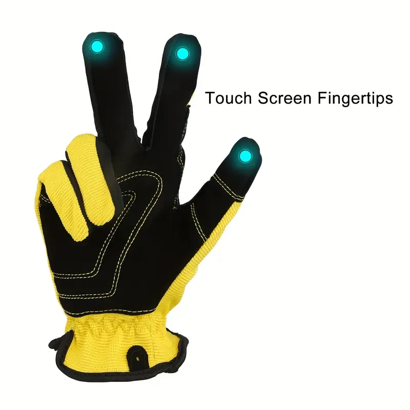 Unisex Gardening Gloves with Grip, Breathable Polyester Work Gloves, All-Season Woven Gardening Gloves with Reinforced Palm, Machine Washable - Anti-Thorn Protective Outdoor Gloves