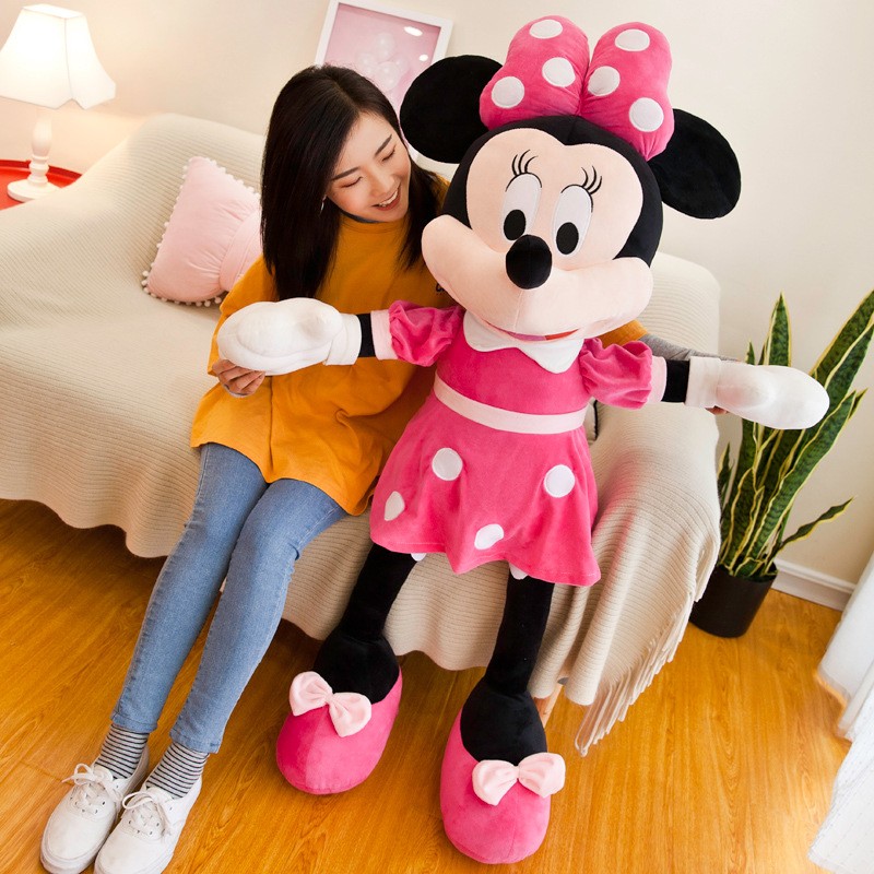 35cm Disney Mickey Mouse Plush Toys  Kawaii Anime Mickey Minnie Stuffed Plush Models, Decoration Dolls for Kids, Birthday Gift
