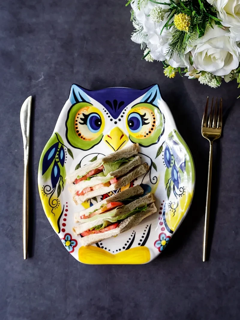 Creative Cartoon Tableware Personalized Decoration Set Plate Special-shaped Plate