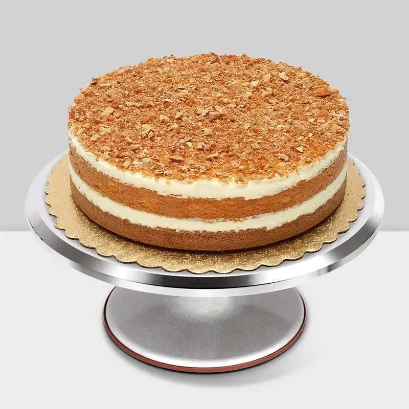12-Inch Aluminum Alloy Cake Turntable For Smooth 360