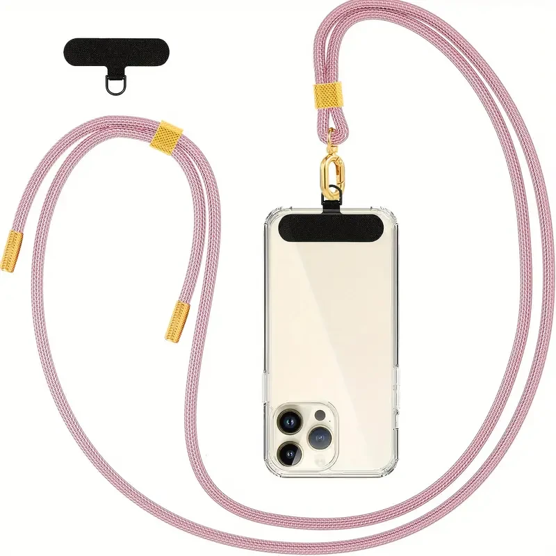 Universal Phone Lanyard - Securely Holds All Smartphones with 2 Adjustable Patches - Comfortable Wrist Strap for Universal Phone Case Compatibility