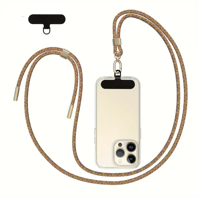 Universal Phone Lanyard - Securely Holds All Smartphones with 2 Adjustable Patches - Comfortable Wrist Strap for Universal Phone Case Compatibility