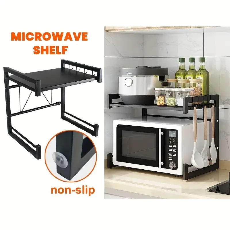 Microwave Oven Rack Kitchen Storage Shelf