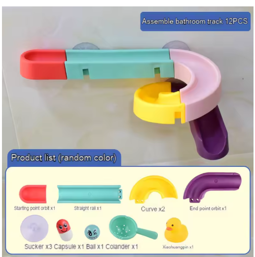 Baby Bath Toy Amusementh Toys for Kids Baby Bathroom track Clouds Model Faucet Shower Water Spray Shower for Kids Birthday Gif