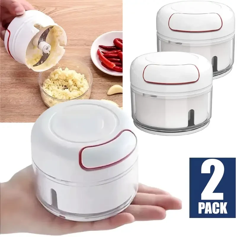 2pcs Premium Manual Food Processor & Vegetable Chopper Set