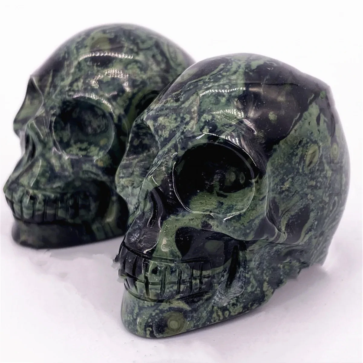 Crystal Carving Peacock Eye Stone Bone Modeling Statue Handicraft Ornaments