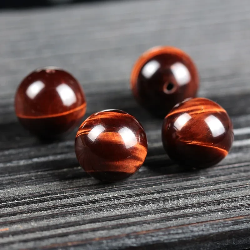 Natural Red Tiger's Eye Stone Loose Beads Essay Multi-treasure Bracelet