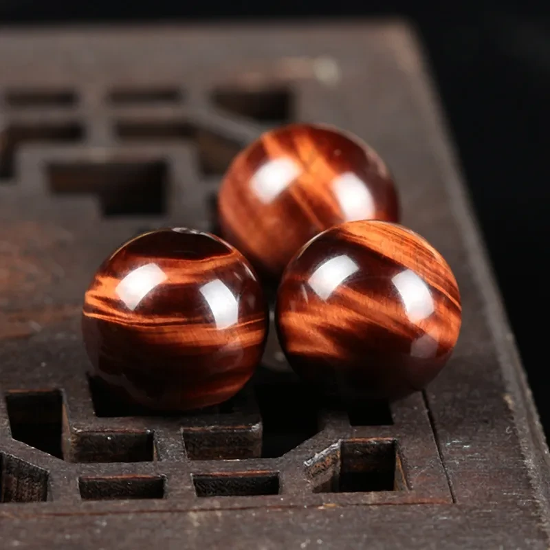 Natural Red Tiger's Eye Stone Loose Beads Essay Multi-treasure Bracelet