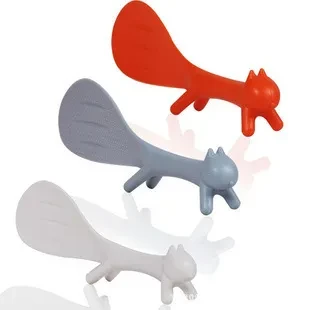 Cute Creative Squirrel Can Stand Non-stick Table Rice Spoon