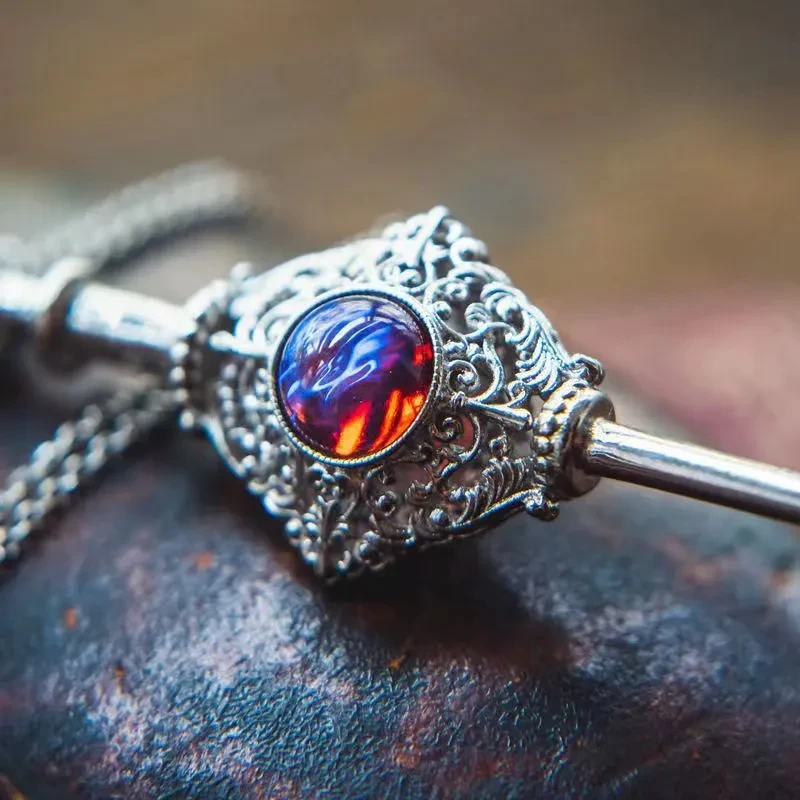 Papas Blood Alliance Sword Couple Necklace Restore Dragon Breath Stone Pendant