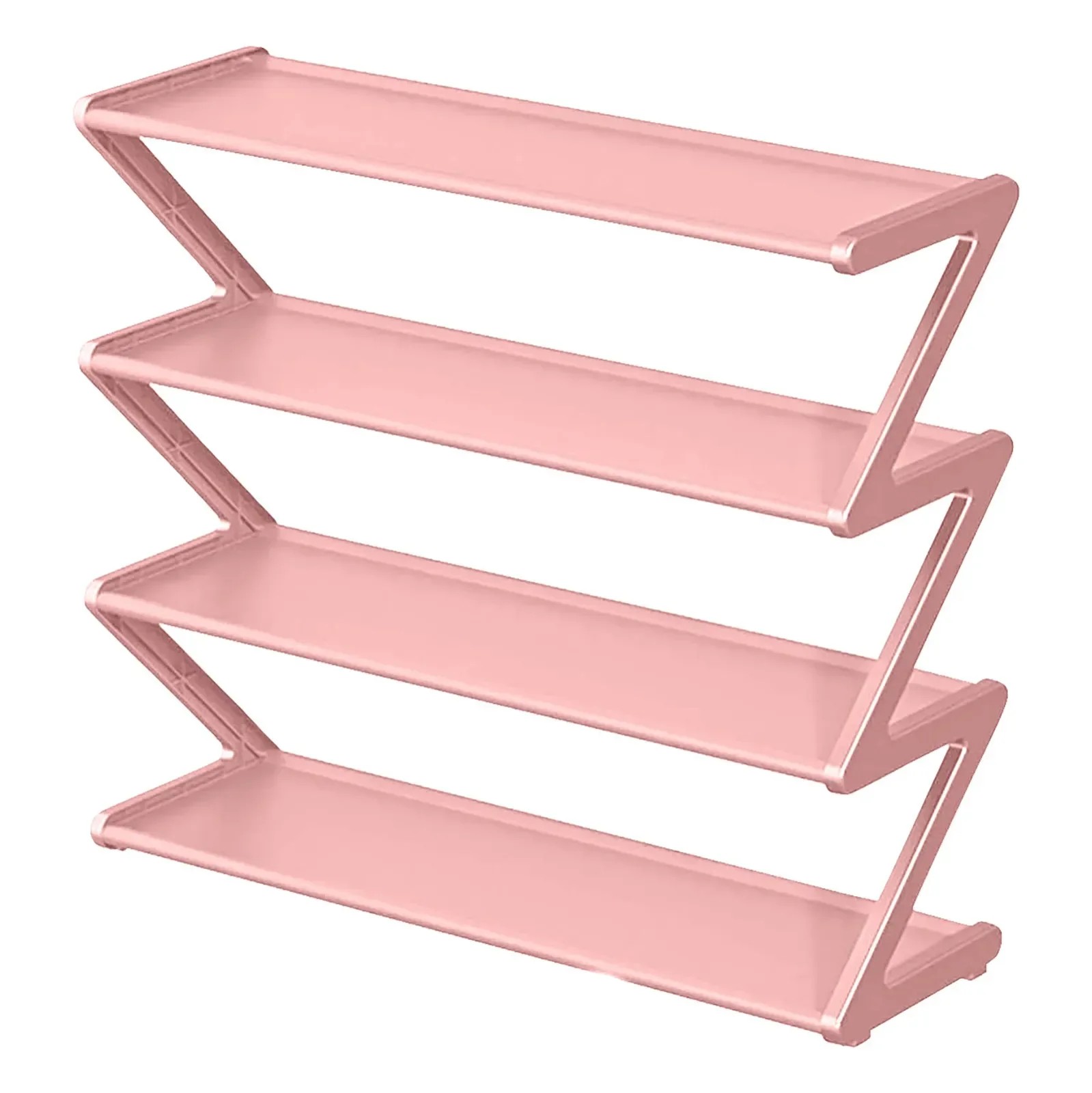 Simple Z-Shaped Fabric Dust-Proof Shoe Rack