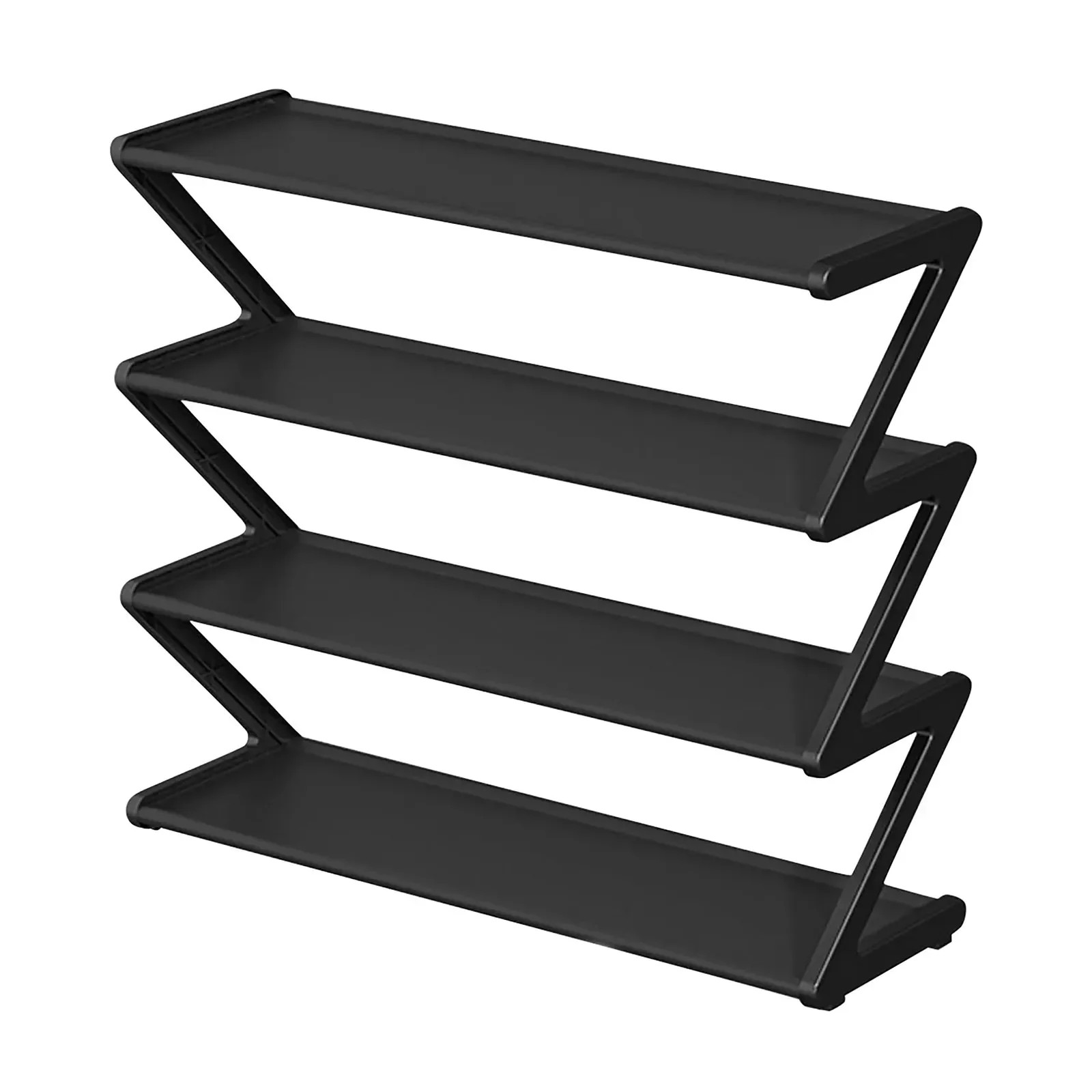 Simple Z-Shaped Fabric Dust-Proof Shoe Rack