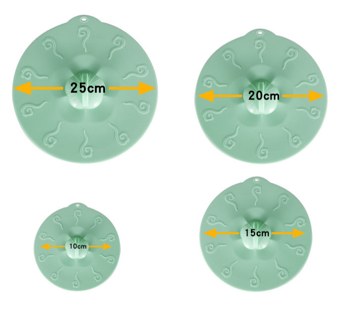 4pcs Silicone Suction Lid Sealed Cover Microwave Fruit Bowl Lid Wrap Kitchen Gadgets