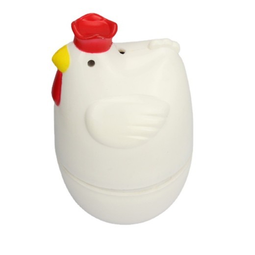 PP Chicken Shaped Egg Boiler Steamer Microwave Egg Boiler Egg Steamer Eggs Cooker Kitchen Cute Style Cooking Gadgets